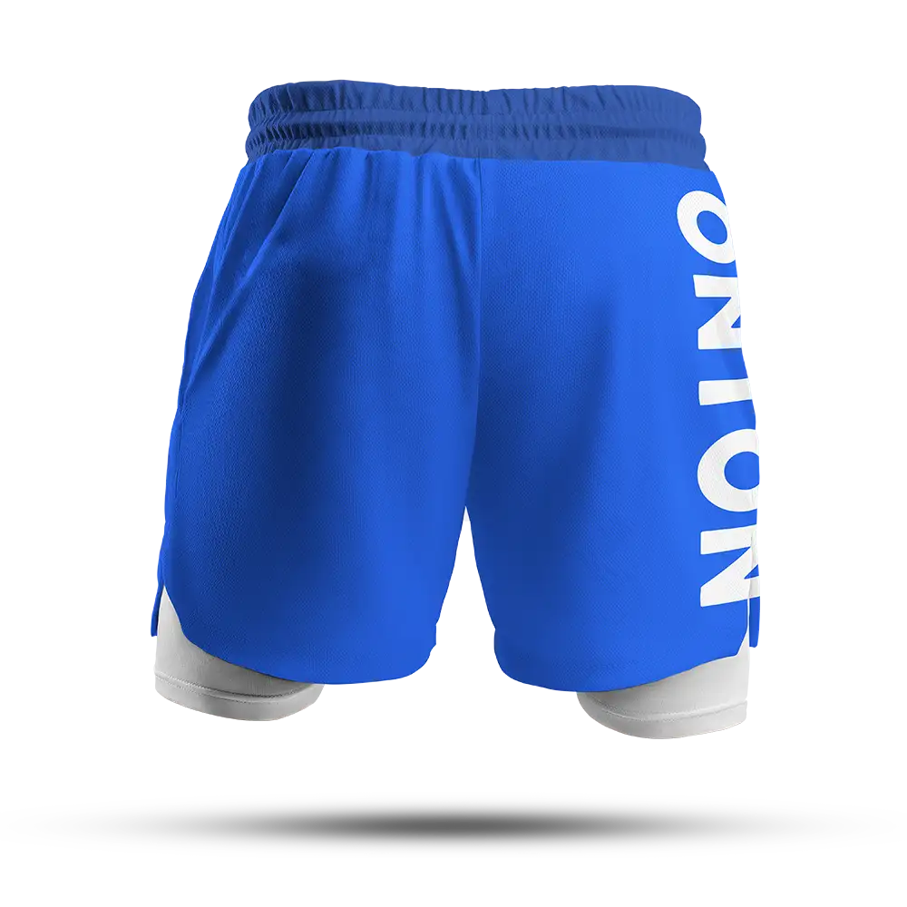 Custom Sapphire Double-Layer Fight Shorts