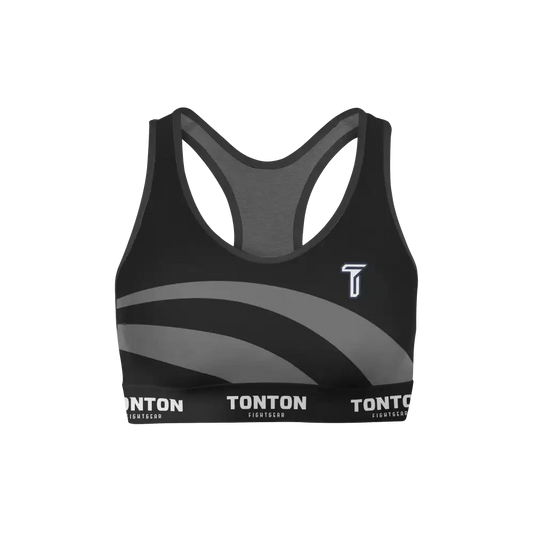 Custom Wave Boxing Racerback Sports Bra