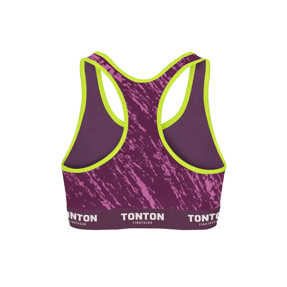Custom Cyclone Boxing Racerback Sports Bra