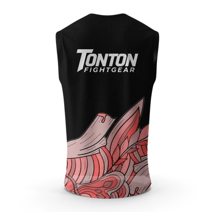 Custom Black Leaves Sleeveless Tanks Top