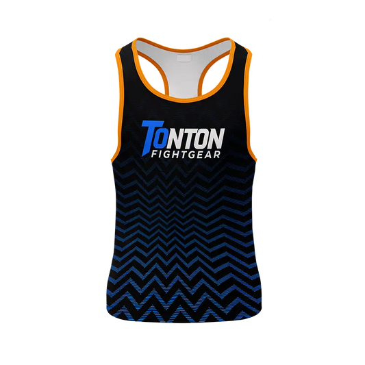 Custom Wave Boxing Racerback Tanks Top