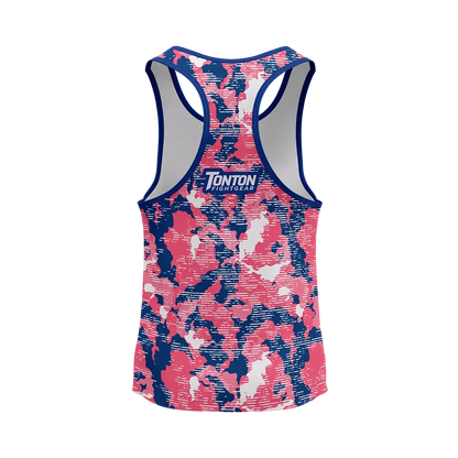 Custom Pink Camo Boxing Racerback Tanks Top
