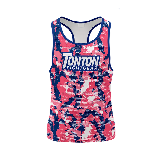 Custom Pink Camo Boxing Racerback Tanks Top