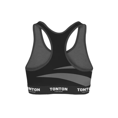 Custom Wave Boxing Racerback Sports Bra