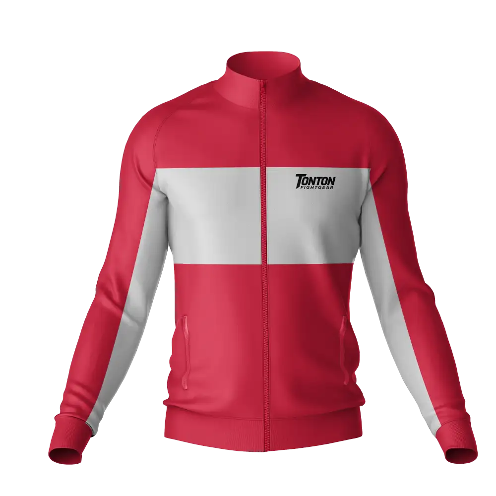 Custom Red Embed Training Jacket