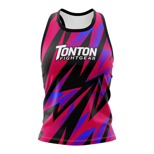 Custom Flash Boxing Women's Racerback Tanks