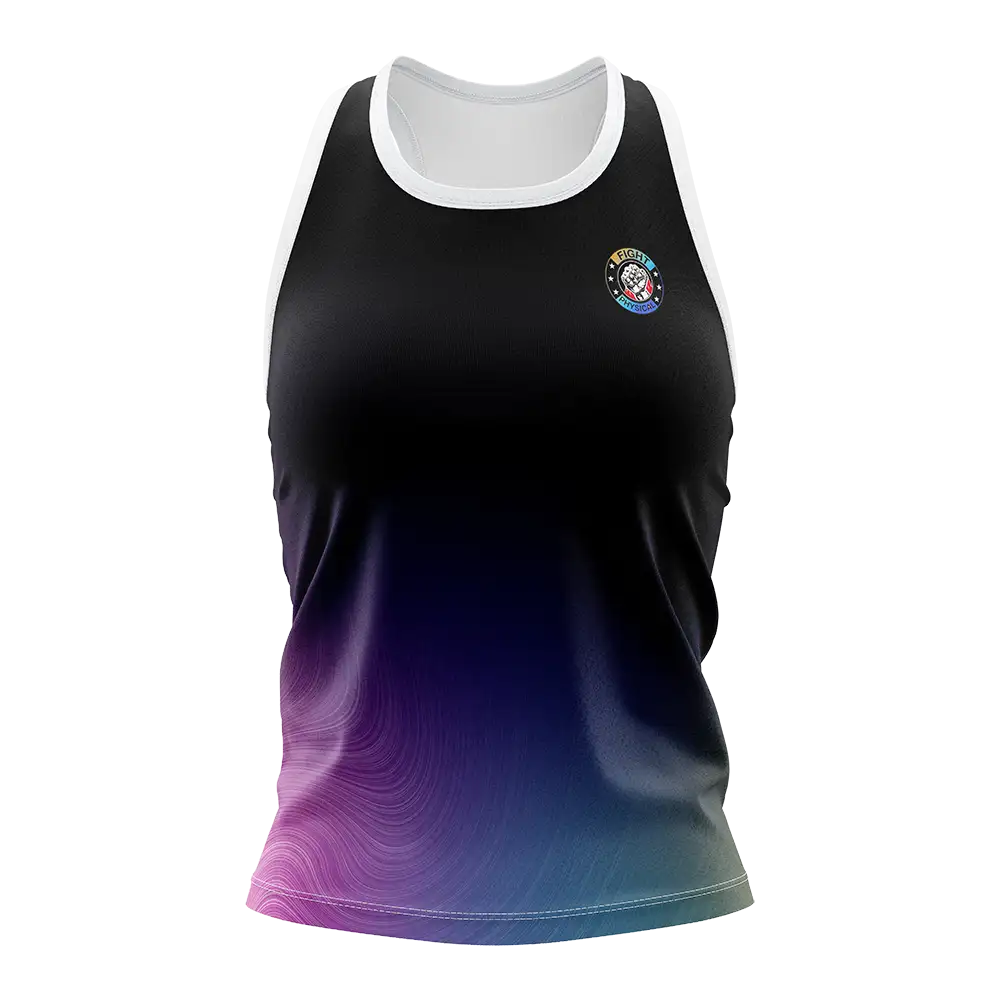Custom Aurora Boxing Women's Racerback Tanks