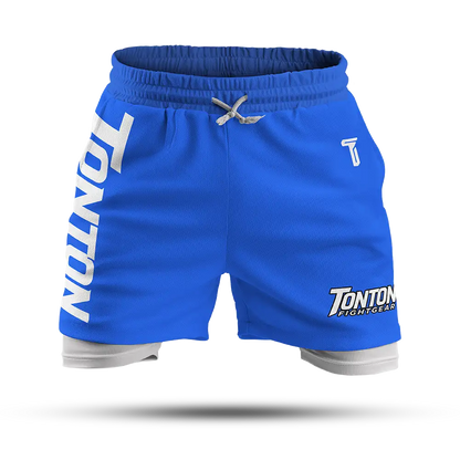 Custom Sapphire Double-Layer Fight Shorts