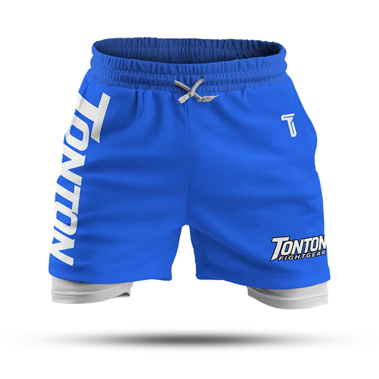 Custom Sapphire Double-Layer Fight Shorts