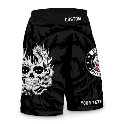 Custom Skull Fight Shorts