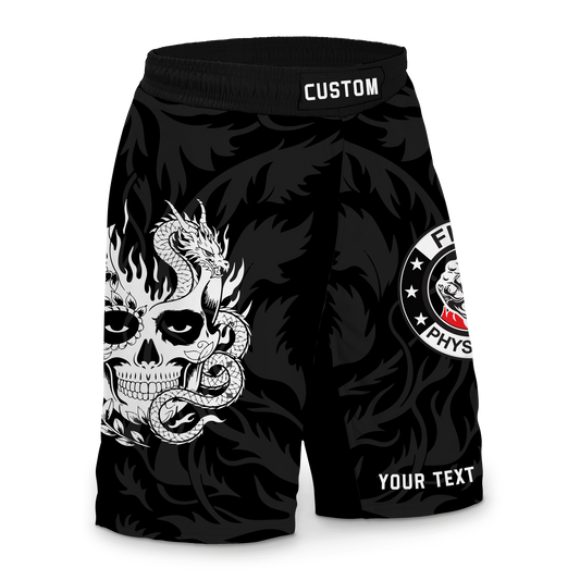 Custom Skull Fight Shorts