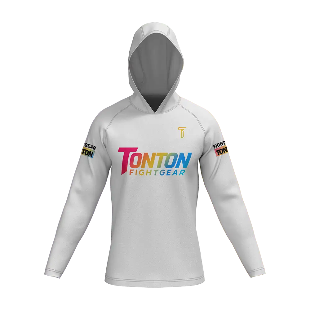 Custom White Boxing Pullover Hoodie