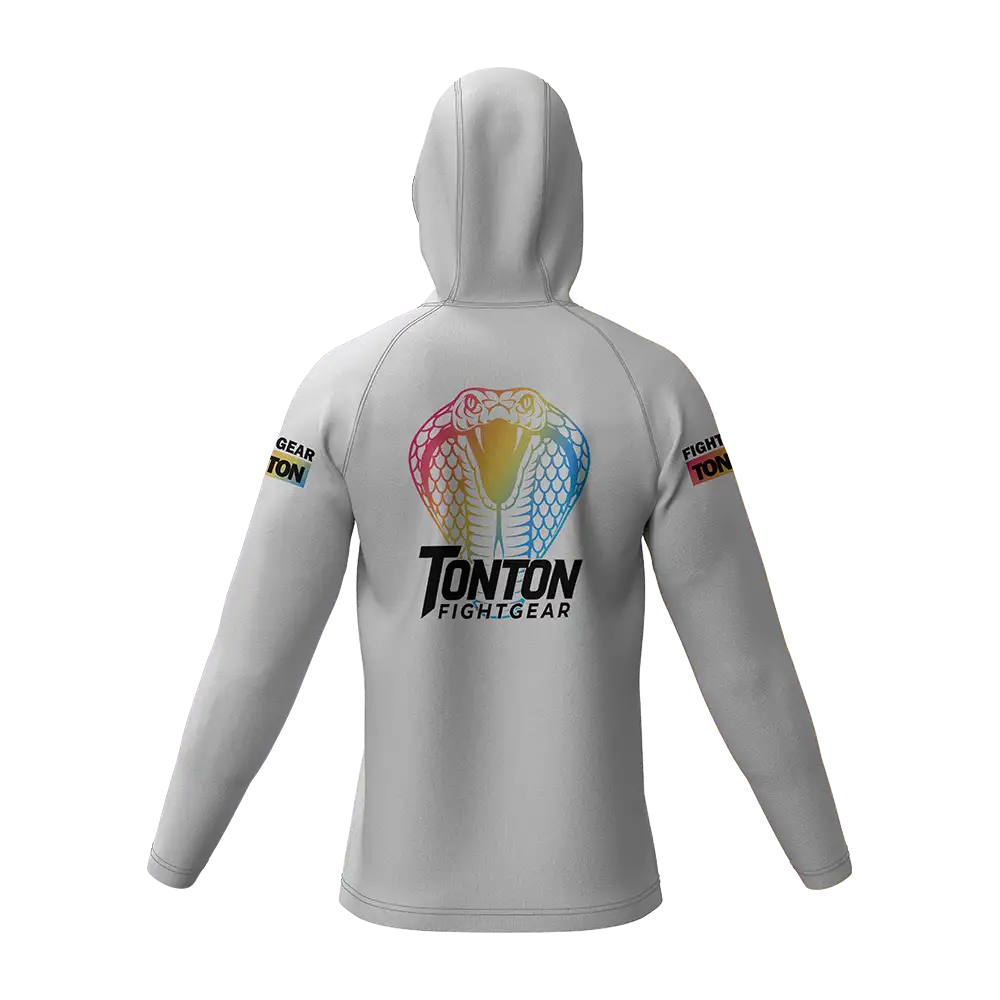 Custom White Boxing Pullover Hoodie