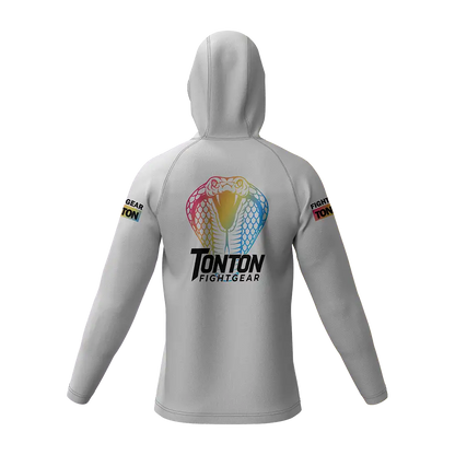 Custom White Boxing Pullover Hoodie