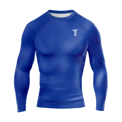 Custom Blue Jiu Jitsu Long Sleeve Rashguard