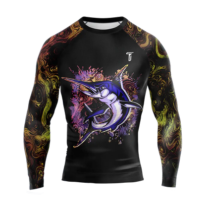 Custom Shark Jiu Jitsu Long Sleeve Rashguard