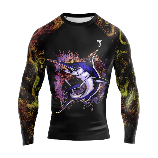Custom Shark Jiu Jitsu Long Sleeve Rashguard
