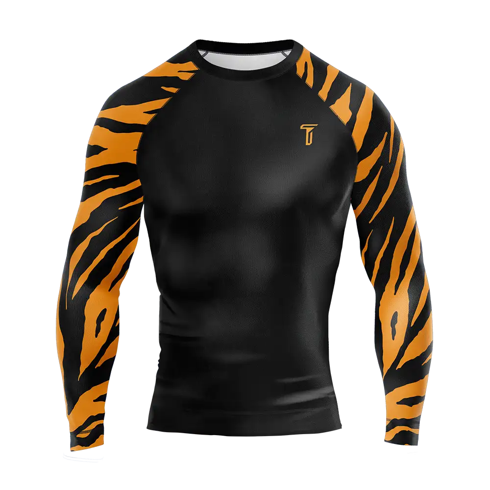Custom Leopard Jiu Jitsu Long Sleeve Rashguard