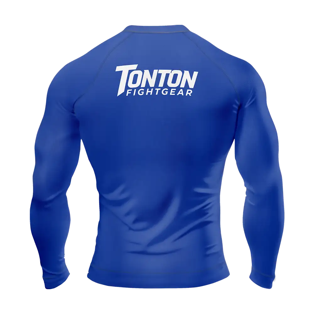 Custom Blue Jiu Jitsu Long Sleeve Rashguard