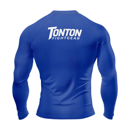 Custom Blue Jiu Jitsu Long Sleeve Rashguard