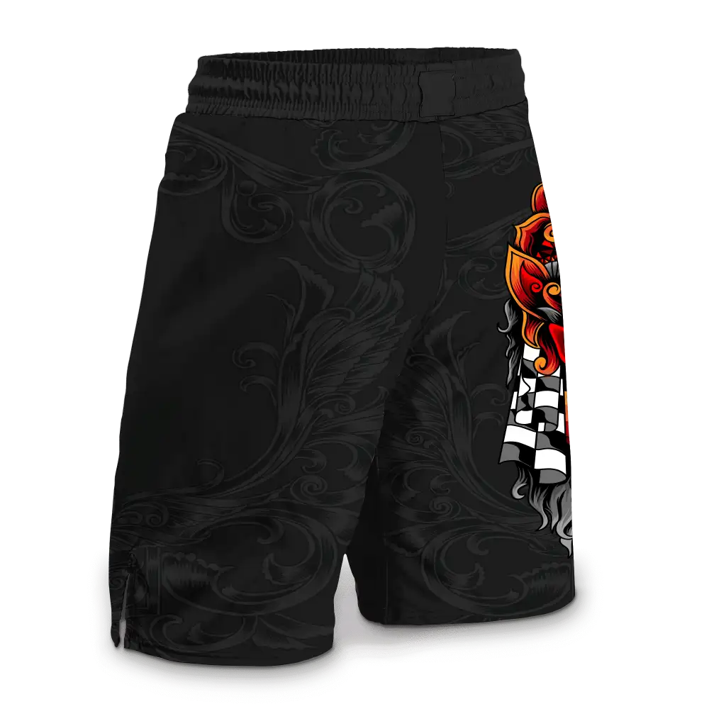 Custom Aztec Mask Fight Shorts