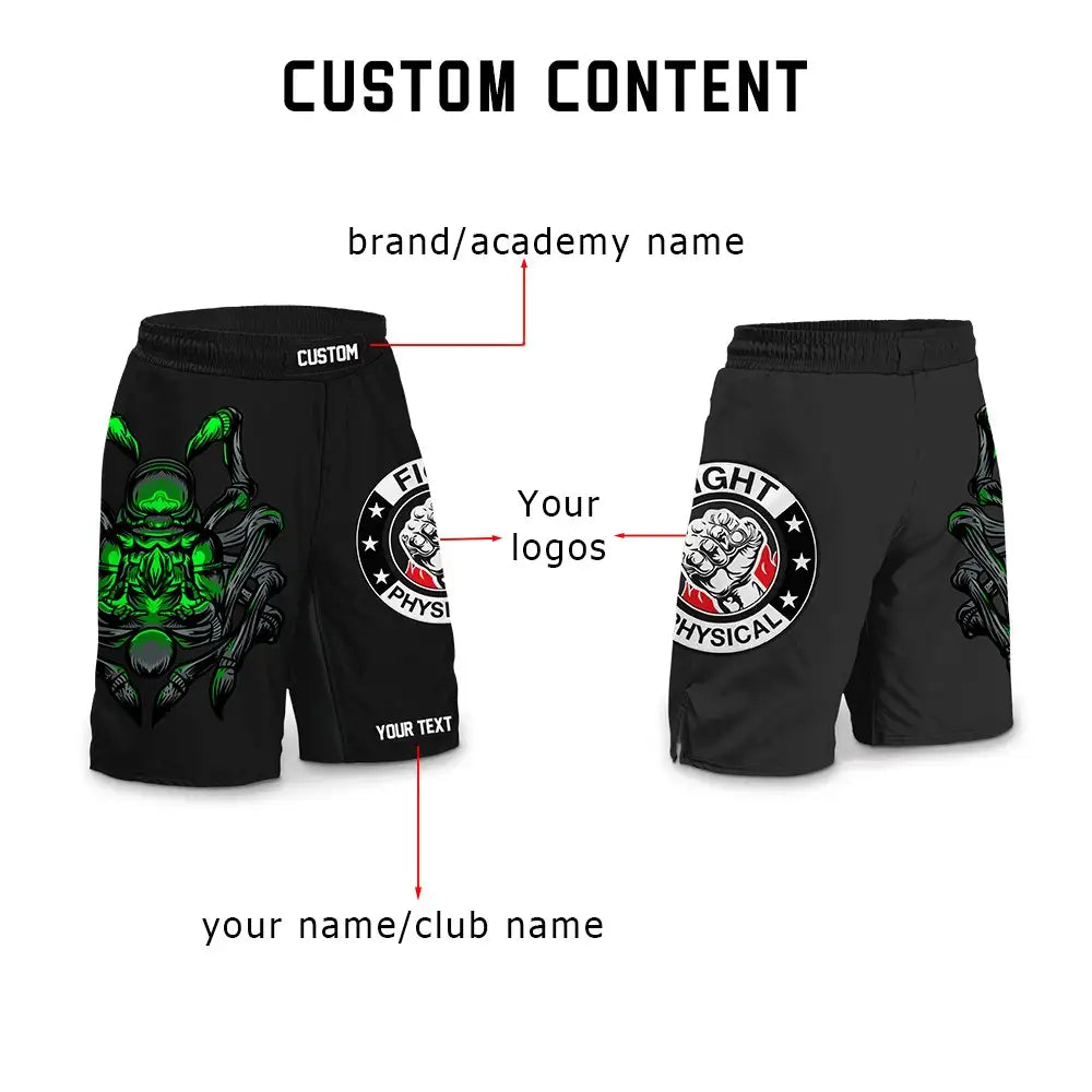 Custom Spider Fight Shorts