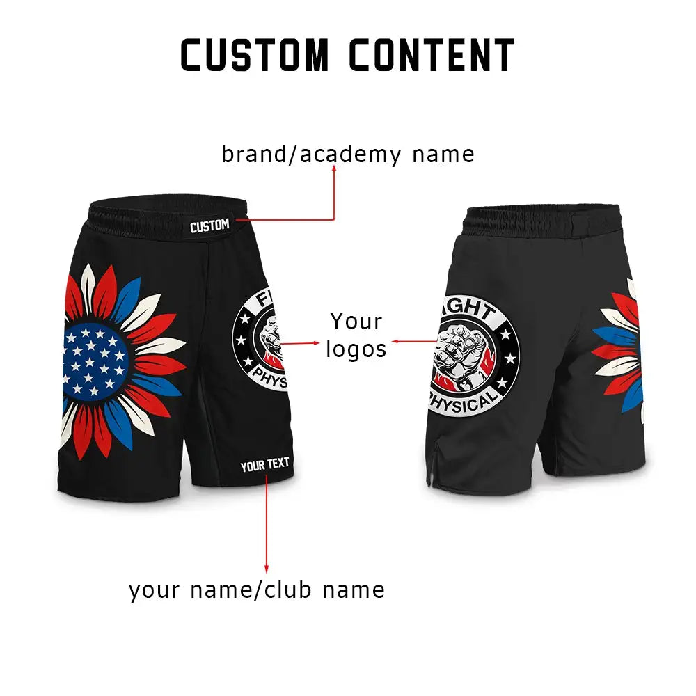 Custom Sunflower Fight Shorts