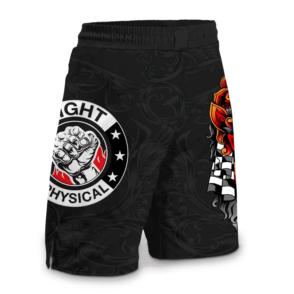 Custom Aztec Mask Fight Shorts