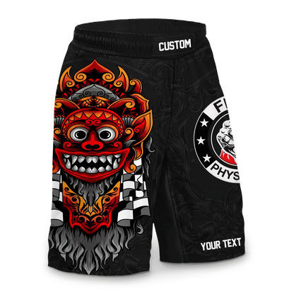 Custom Aztec Mask Fight Shorts