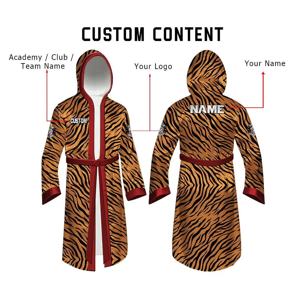 Custom Tiger Stripe Fight Robe