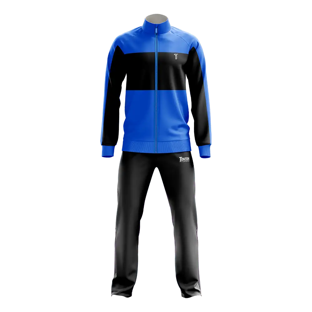 Custom Blue-Black Boxing Athletic Tracksuit