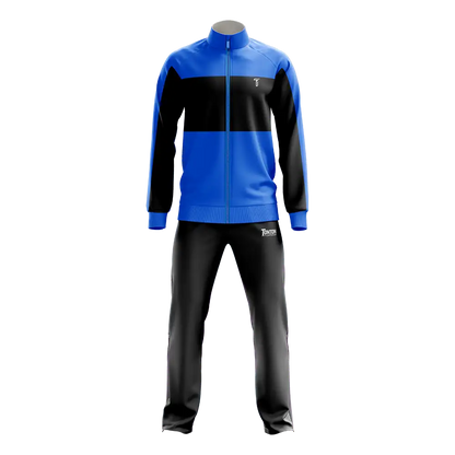 Custom Blue-Black Boxing Athletic Tracksuit