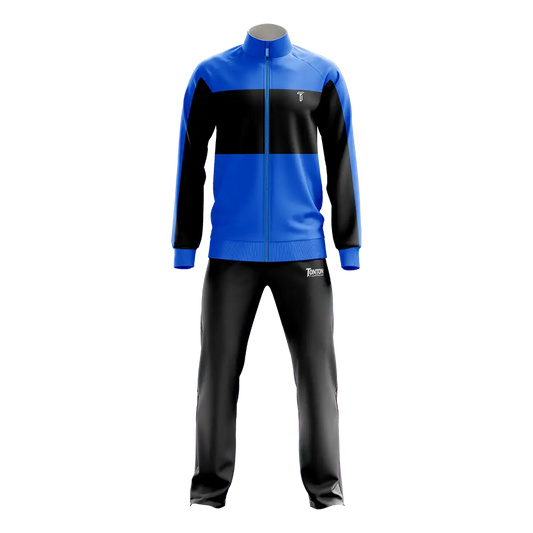 Custom Blue-Black Boxing Athletic Tracksuit